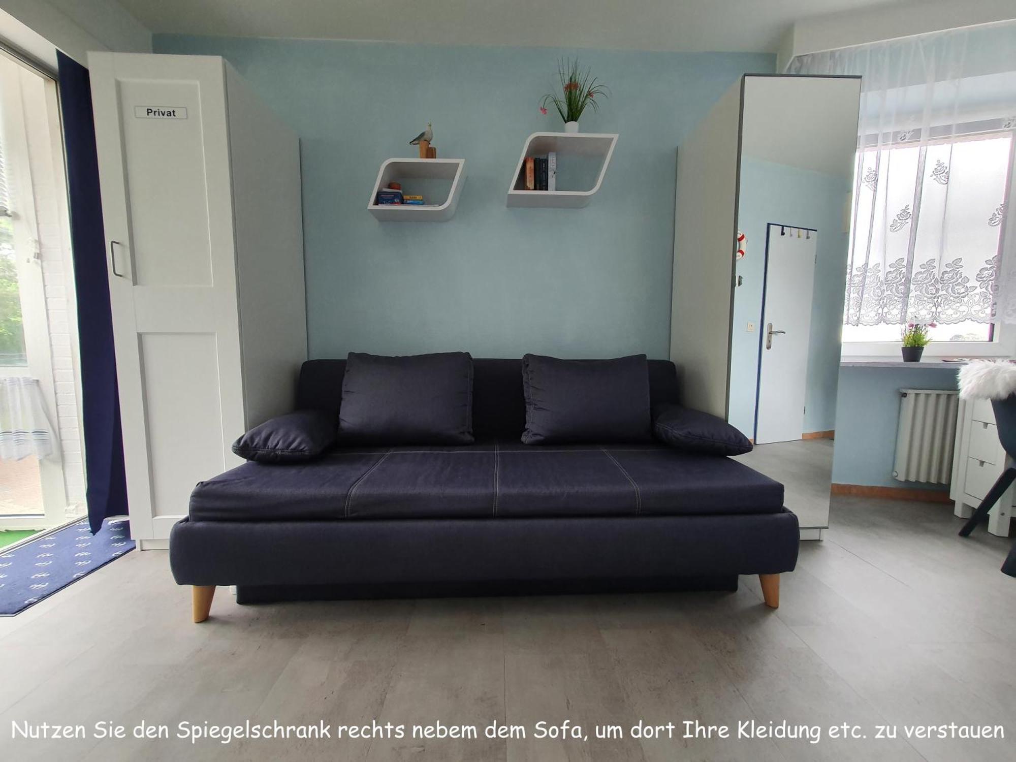 Apartment 103 Im Haus Seehuette Direkt Am Strand In Cuxhaven Duhnen Mit Seesicht In Der Ferne Bagian luar foto