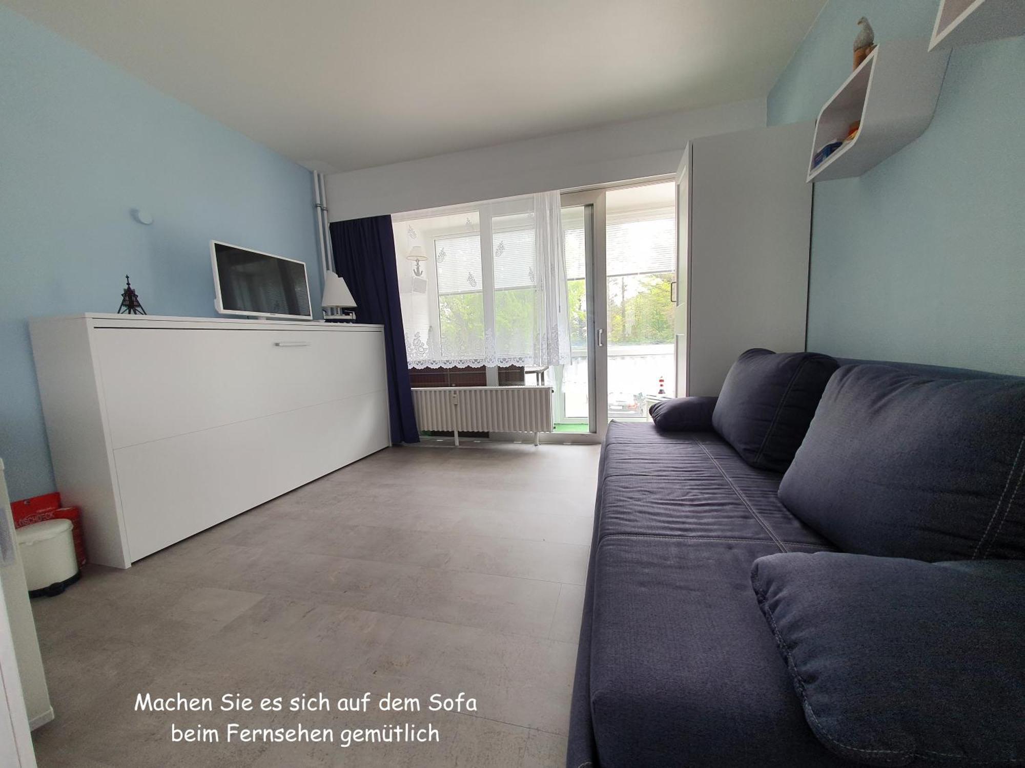Apartment 103 Im Haus Seehuette Direkt Am Strand In Cuxhaven Duhnen Mit Seesicht In Der Ferne Bagian luar foto